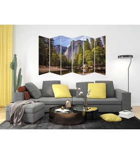 DAĞ ORMAN NEHİR MANZARASI MDF TABLO-3212 MODEL-B