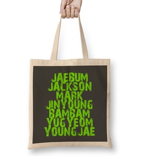 Got7 Member Kpop Got7 With Memrers Names Bez Çanta Uzun Saplı