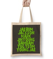 Got7 Member Kpop Got7 With Memrers Names Bez Çanta Uzun Saplı