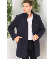 PLT8386 DEWBERRY ERKEK PALTO-DİAGONAL KOYU LACİVERT-2