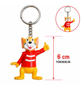 Sevimli Fare Figürlü Anahtarlık 6 Cm