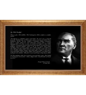 ALTIN ÇERÇEVELİ PASPARTULU TABLO CR1619