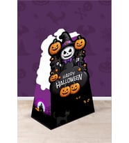 Cadılar Bayramı Halloween Teması Piramit Kutu - Mini Hediyelik ( Anahtarlık, Mini Oyuncak, Şeker) 13
