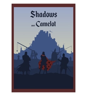 Camelot Üzerindeki Gölgeler - Masa Oyunları Minimalist Seyahat Tablo Ahşap Poster Dekoratif