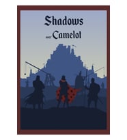 Camelot Üzerindeki Gölgeler - Masa Oyunları Minimalist Seyahat Tablo Ahşap Poster Dekoratif