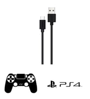 Philips Playstation 4 İle Uyumlu Joystick Şarj Kablosu UsbA to Micro 3A 45W Universal Hızlı Şarj Data Kablo 2Metre DLC3106U (Siyah)