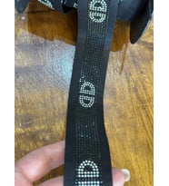 TAŞLI SİYAH ŞERİT DİKİŞ AKSESUARI EN 4 CM 1 METRE