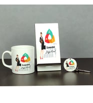 Ekonometrist Üçlü Set (Kupa + Telefon Standı + Anahtarlık)