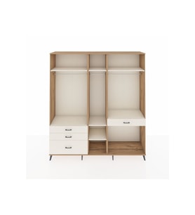 Hyperion Gardrop 7 Raflı 4 Çekmeceli 3 Askılı 220x44x243 Çam-Aytaşı/Aytaşı