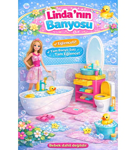 Linda'nın Banyosu - Muhteşem Banyo Oyuncak - Eğlenceli Banyo Seti - Barbie Banyo Seti