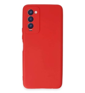 Camon 18 Kılıf First Silikon - Kırmızı