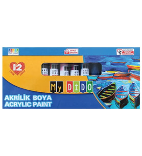 My Dido Akrilik Boya Set 12 Renk 9 ML Tüp MY14