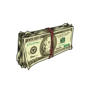 Dolar Tomarı Araba, Motorsiklet, AraçEtiket Cam Sticker 19CM