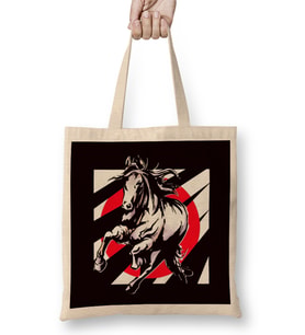 Japan Flag Horse Riding Equestrian Sport Saddle Horseshoe Bez Çanta Uzun Saplı