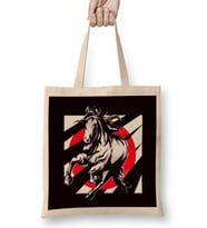 Japan Flag Horse Riding Equestrian Sport Saddle Horseshoe Bez Çanta Uzun Saplı