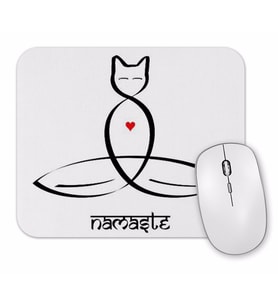 Namaste Yoga 04 Mouse Pad