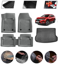 Nissan X-Trail 2013-2021 5 Koltuklu Uyumlu Paspas Araca Özel Bagaj Havuzu MBS Gri