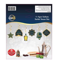 Ramazan Süsü 11 Ayın Sultanı Sarkıt Tavan Süsü Ramadan Kerim (Çok Renkli)