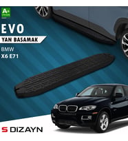 S-Dizayn Bmw X6 E71 Evo Siyah Yan Basamak 193 Cm 2008-2014 A+ Kalite