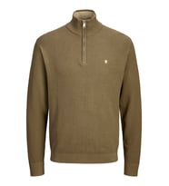 JPRBLUREX KNIT HALF ZIP LN Stone Gray