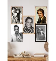 Yeşilçam Efsaneleri , Poster Seti , 5'li 30x20 cm MDF UV Baskı Retro Dekor Seti