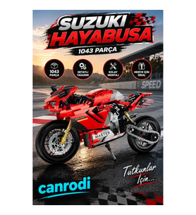 CaDA Suzuki Hayabusa 1043 Parça Spor Motosiklet Block Yapım Seti