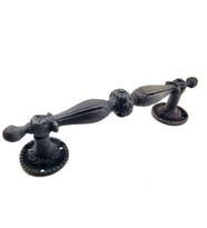 Antika Tarz Dekoratif Pirinç Sütun Çekme Kapı Kolu - 219x49 mm, Oksit