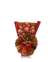 Kalp Tutan Peluş Ayıcık Buketi