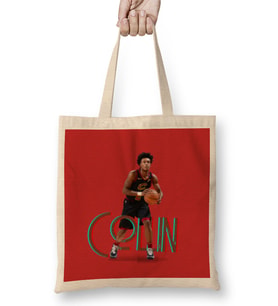 Collin Sexton Vintage Art - Legend Basketball Gift Bez Çanta Uzun Saplı