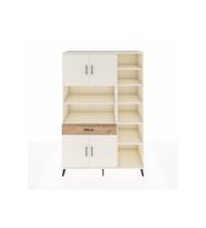 Hyperion Dolap 10 Raflı Tek Çekmeceli 4 Kapaklı 132x44x195 Aytaşı-Aytaşı/Çam