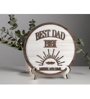 Bk Gift Kişiye Özel Kabartma Tasarım Ahşap Baba Tabelası, Babaya Hediye, Babalar Günü Hediyesi, Ev Dekorasyonu-7