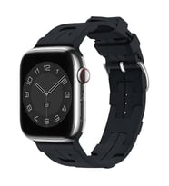 Apple Watch 7/8/9 41mm Kordon Silikon KatKat Kordon 92 (Gece Mavisi)