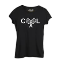 Tenis - Cool Siyah Kadın Tshirt