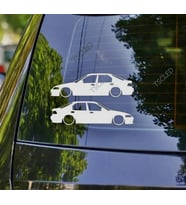 Civic EG EH Sedan Kelebek Cam Oto Sticker 17 CM 2 Adet