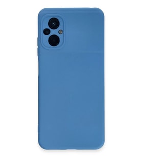 Newface Xiaomi Poco M5 Kılıf Nano içi Kadife Silikon - Mavi