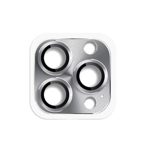 Apple iPhone 16 Pro Max Pers Alüminyum Kamera Lens - Gri