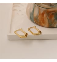 925 Ayar Gümüş Vintage Küpe (Gold)