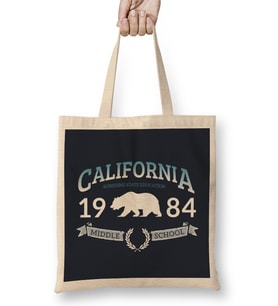California State Education Middle School Bez Çanta Uzun Saplı