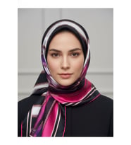 Halka Zincir Desenli Soft Eşarp Desen 1 Renk 3