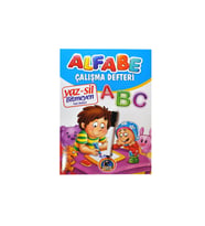 Karatay Çocuk Yaz-Sil Alfabe Çalışma Defteri