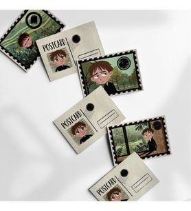 Mini Boy (10x7 cm) 6’lı Mini Kartpostal Seti – Bıkkın Tasarım, Nostaljik ve Koleksiyonluk (Çok Renkli)