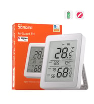SONOFF AirGuard LCD Ekranlı Zigbee Akıllı Sıcaklık ve Nem Sensörü SNZB-02DR2