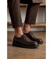 Elit TNZYB1125-2C Erkek Hakiki Deri Casual Ayakkabı Kahverengi