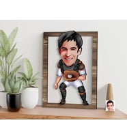 BK Gift Kişiye Özel Basketbol Karikatürlü 3D Ahşap Tablo, Sevgiliye Hediye, Arkadaşa Hediye, Yıl Dönümü Hediyesi, Doğum Günü Hediyesi-2