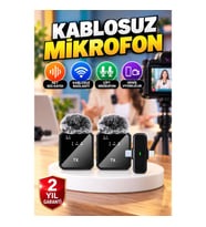 Çiftli Kablosuz Yaka Mikrofonu – Canlı Yayın, Röportaj ve Video Çekimi
