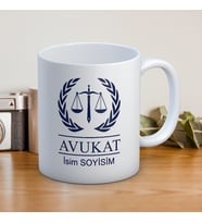 AVUKAT BASKILI KUPA BARDAK (KİŞİSELLEŞTİRİLEBİLİR)