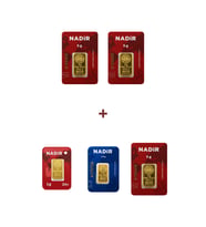 Nadir Gold 24 Ayar 18,5 Gram Altın (3 Ad 5 Gram Altın + 1 Ad 2,5 Gram Altın + 1 Ad 1 Gram Altın )