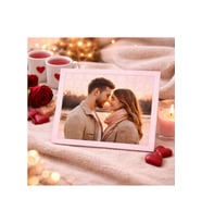Kişiye Özel Fotoğraf Baskılı Çerçeveli Yapboz Puzzle - Sevgililer Günü Ve Yıldönümü Hediye Seti 99 parça