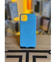 iPhone 14 Plus / 15 Plus Uyumlu İçi Kadife Magsafe Destekli Premium Silikon Kılıf (Turkuaz)