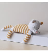 Amigurumi Örgü Oyuncak Kedi Sarı